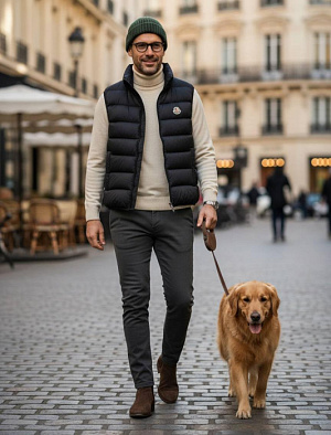 MONCLER Мужской жилет Contrin