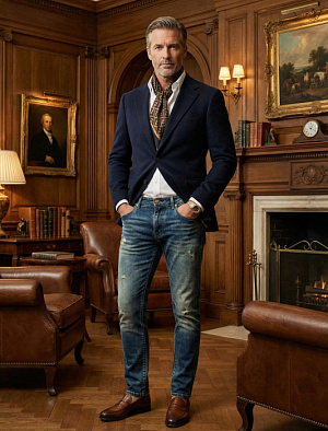 LOUIS VUITTON Мужские джинсы 