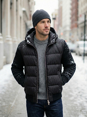 CHRISTIAN DIOR Мужская ветровка с пуховым наполнителем 