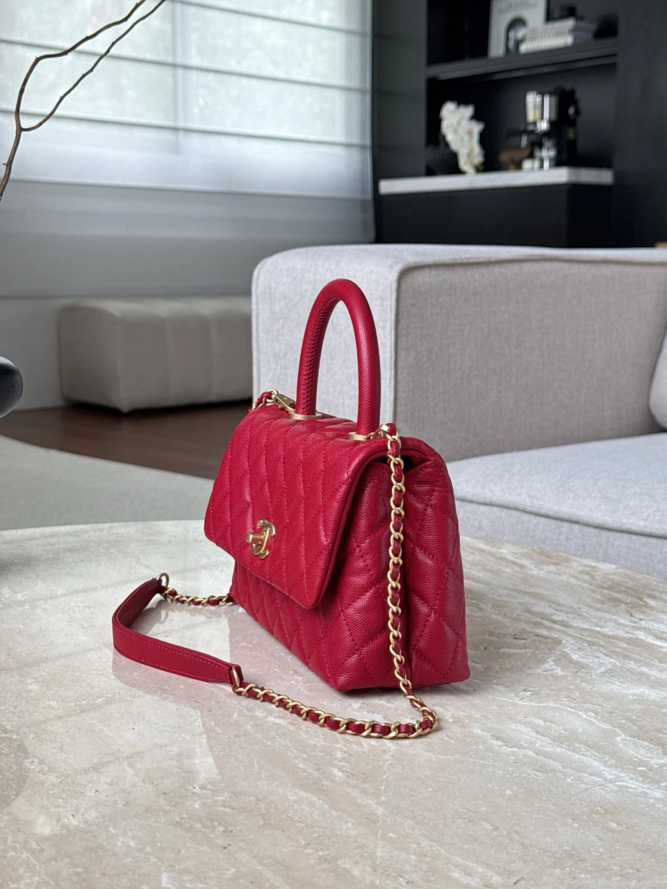 CHANEL Женская сумка Coco Handle с витой ручкой