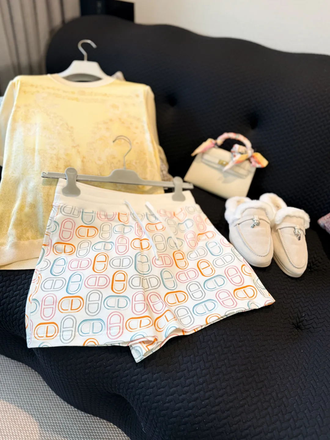 HERMES Женские шорты хлопок HERMES Женские шорты хлопок