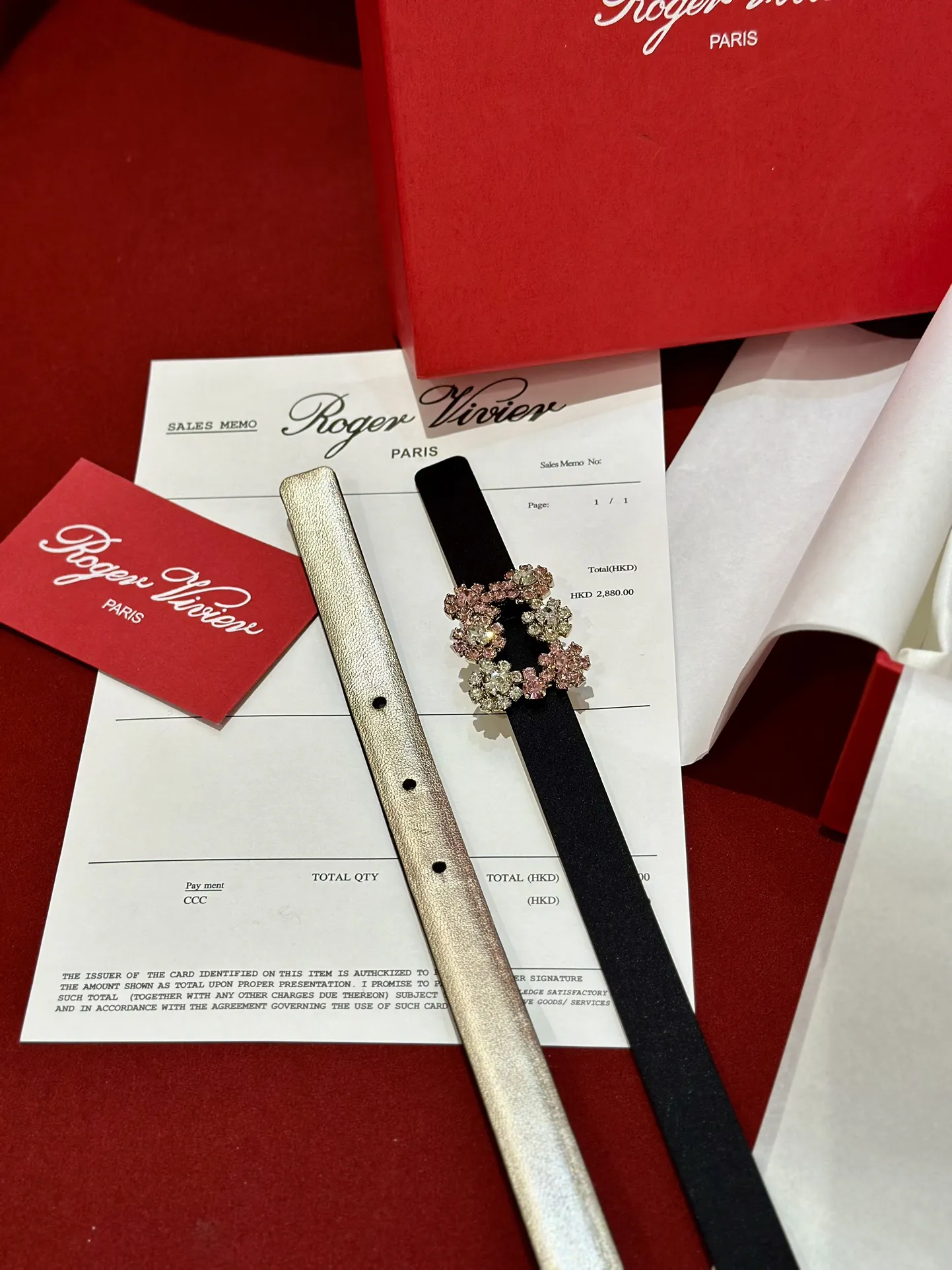 ROGER VIVIER Женский ремень с пряжкой Flower Strass 