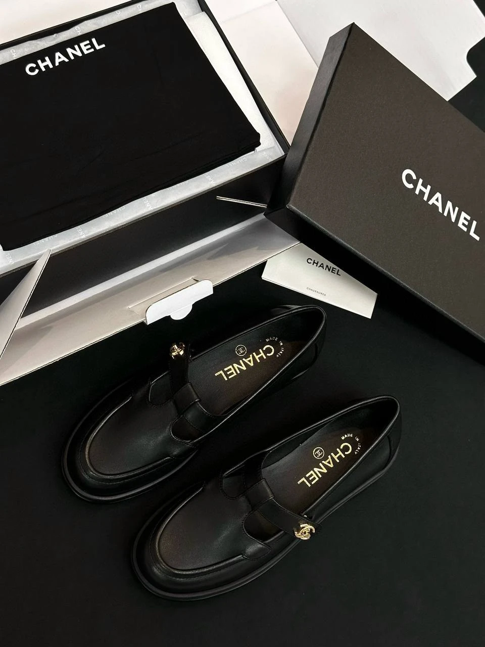 CHANEL Женские лоферы из овчины CHANEL Женские лоферы из овчины