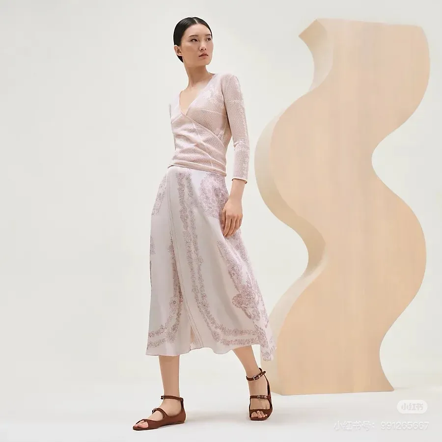 HERMES Женская юбка шёлк HERMES Женская юбка шёлк