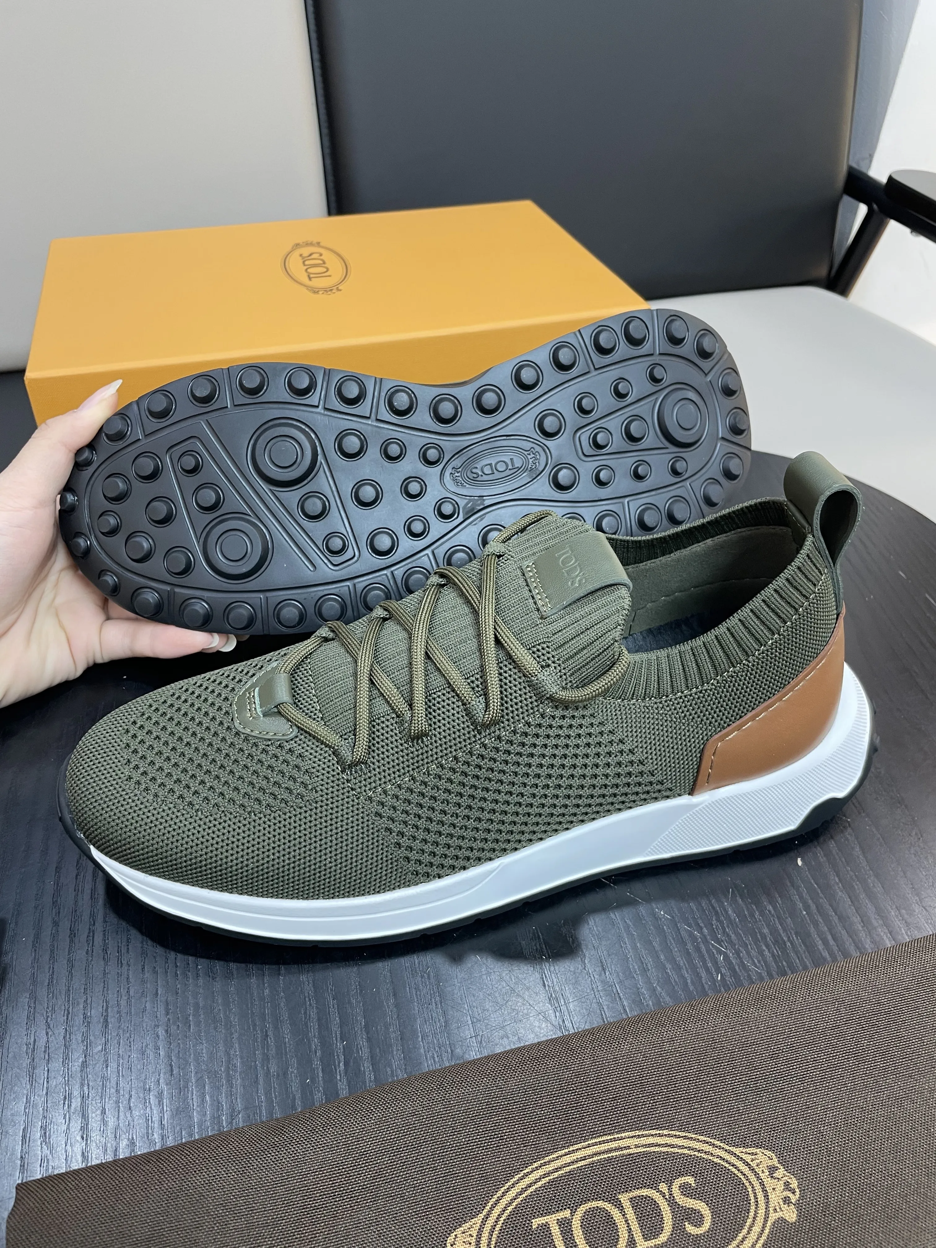 TOD'S Мужские кроссовки зеленые TOD'S Мужские кроссовки зеленые