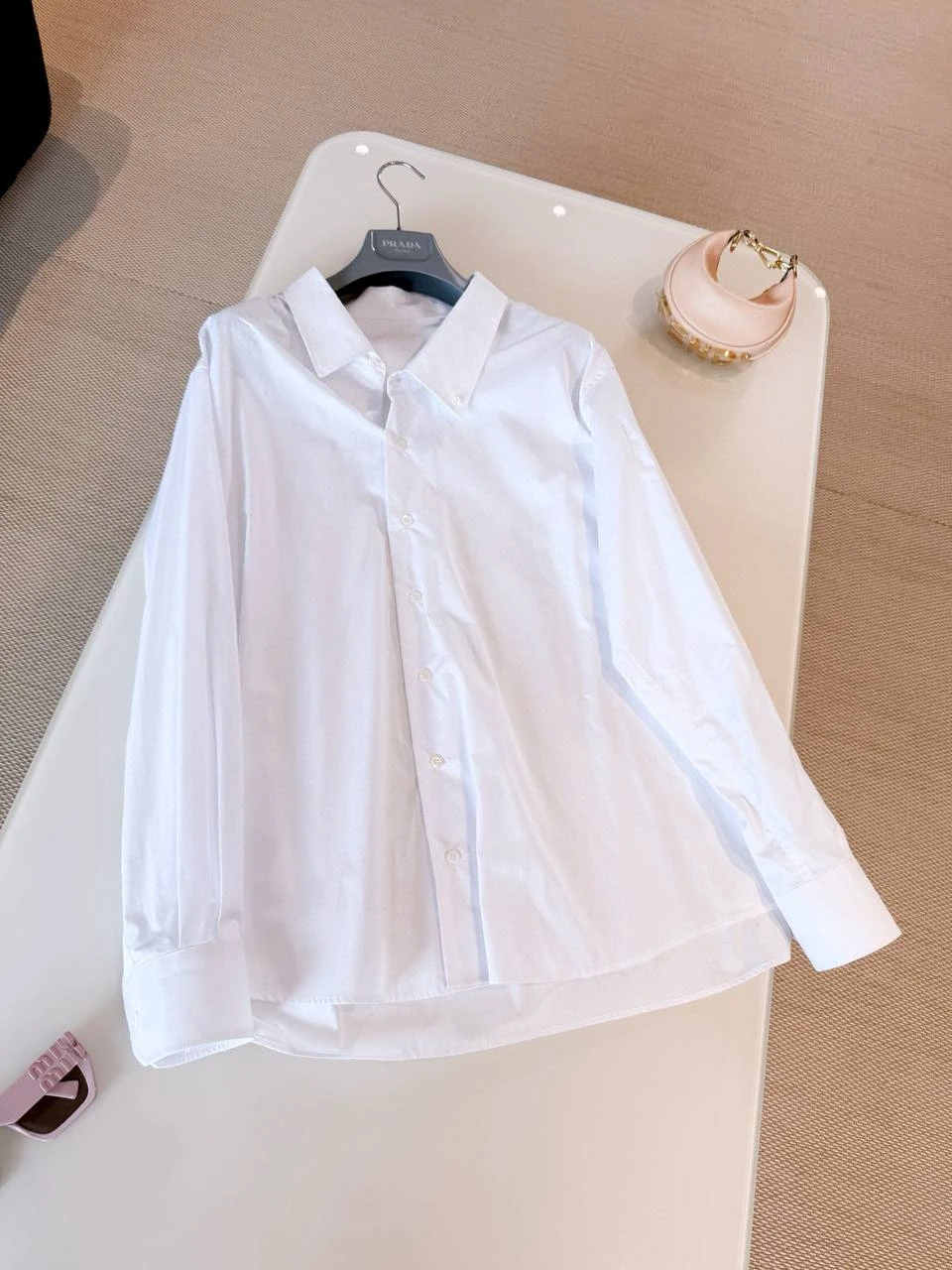 PRADA Женская рубашка из хлопка PRADA Женская рубашка из хлопка