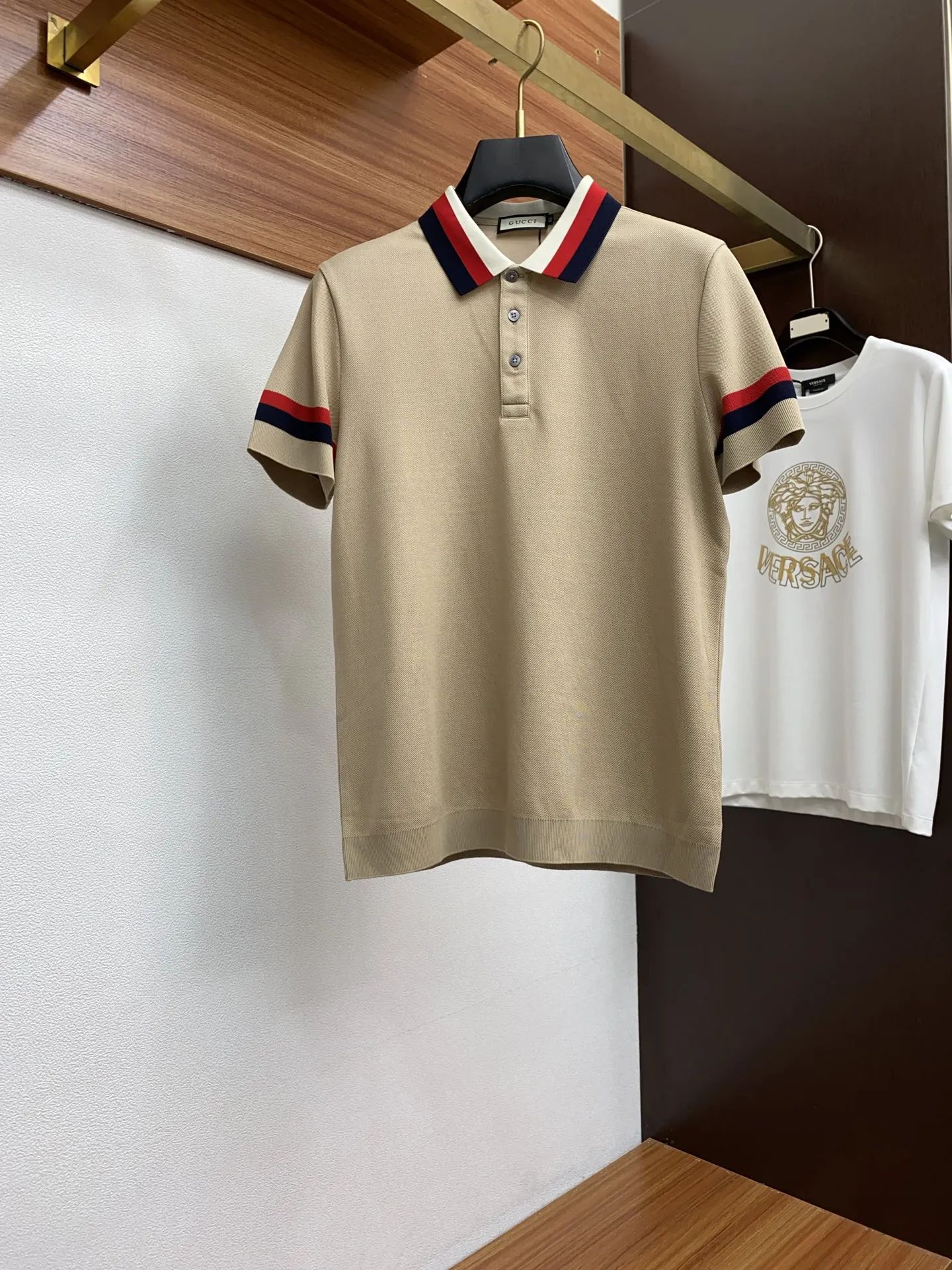 GUCCI Мужская футболка-поло GUCCI Мужская футболка-поло