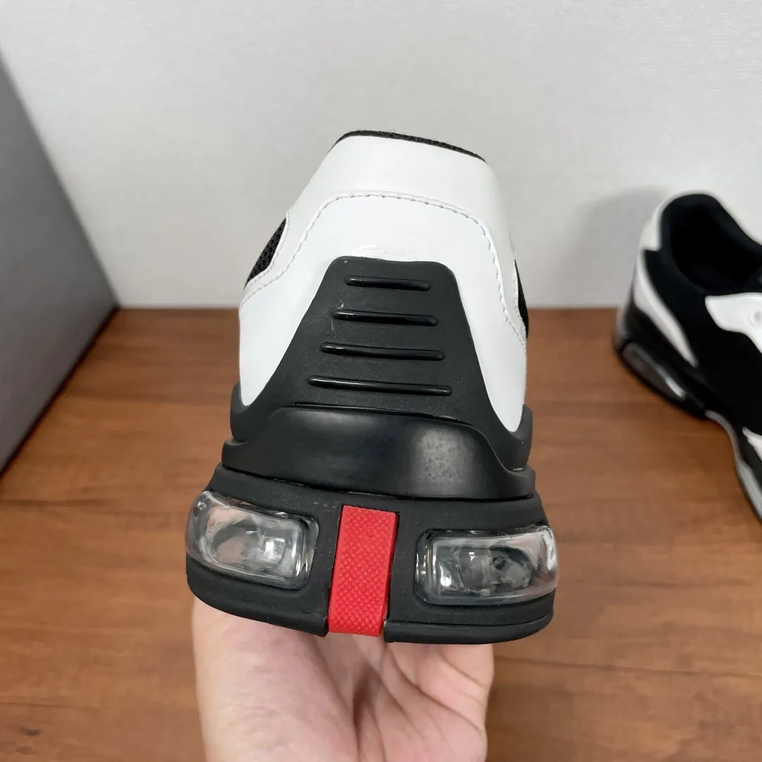 PRADA Мужские кроссовки коровья кожа с фирменной эмблемой 