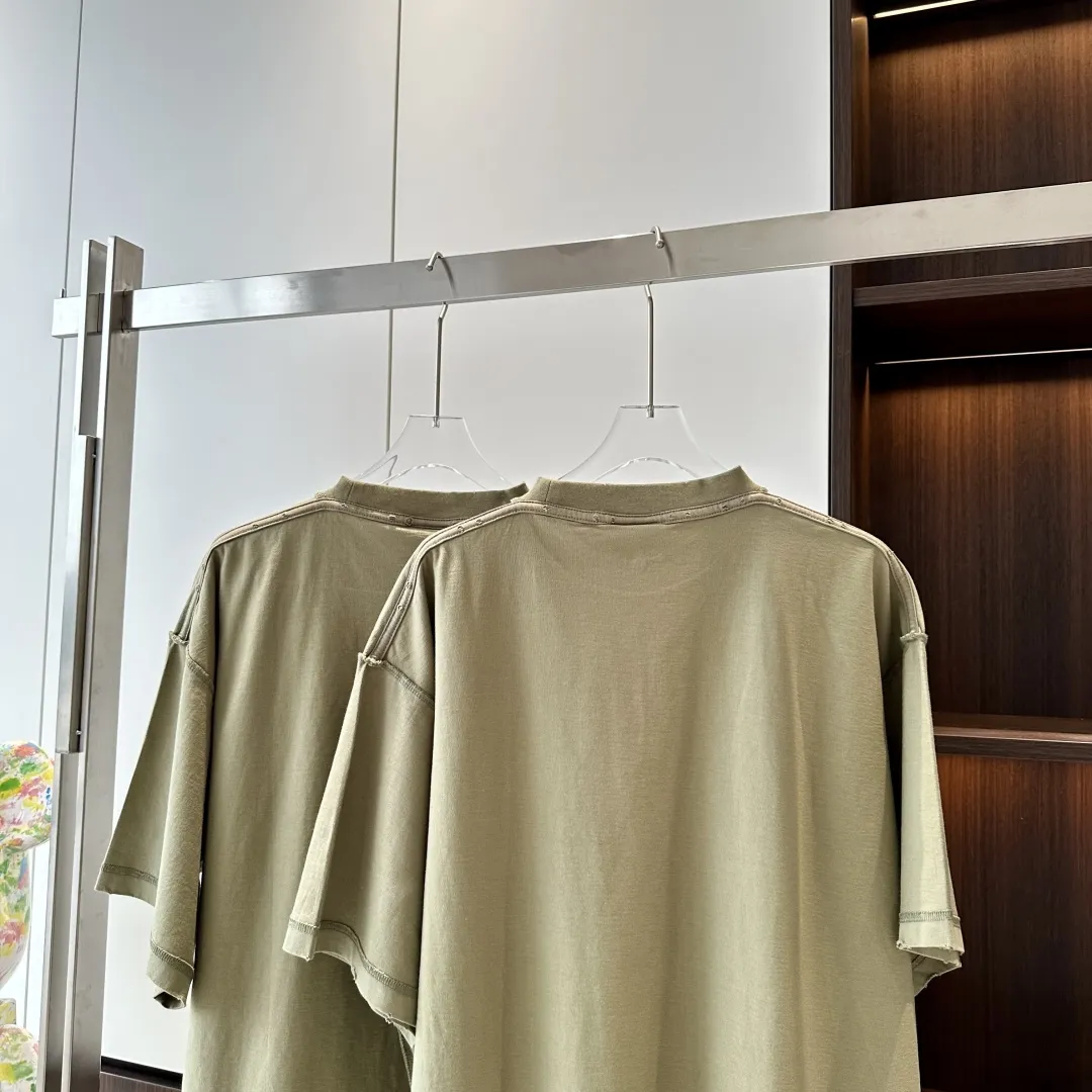 BALENCIAGA Мужская футболка Paris с вышитой нашивкой