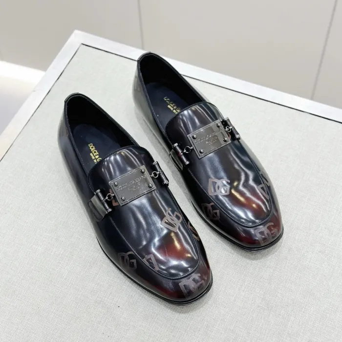 DOLCE & GABBANA Мужские лоферы из телячьей кожи