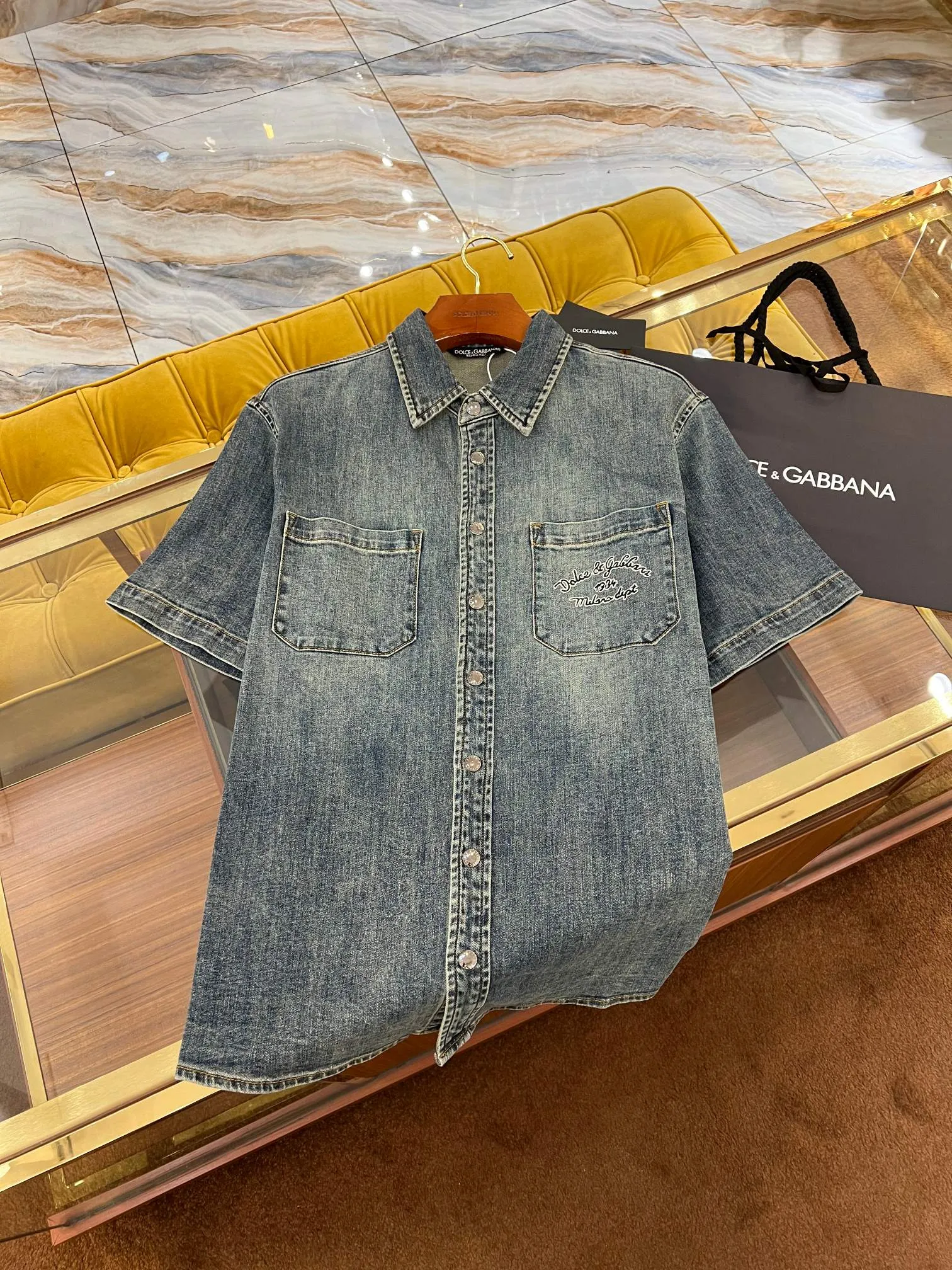 DOLCE & GABBANA Мужская рубашка хлопок DOLCE & GABBANA Мужская рубашка хлопок