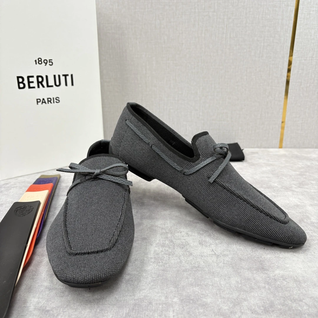 BERLUTI Мужские мокасины текстиль 