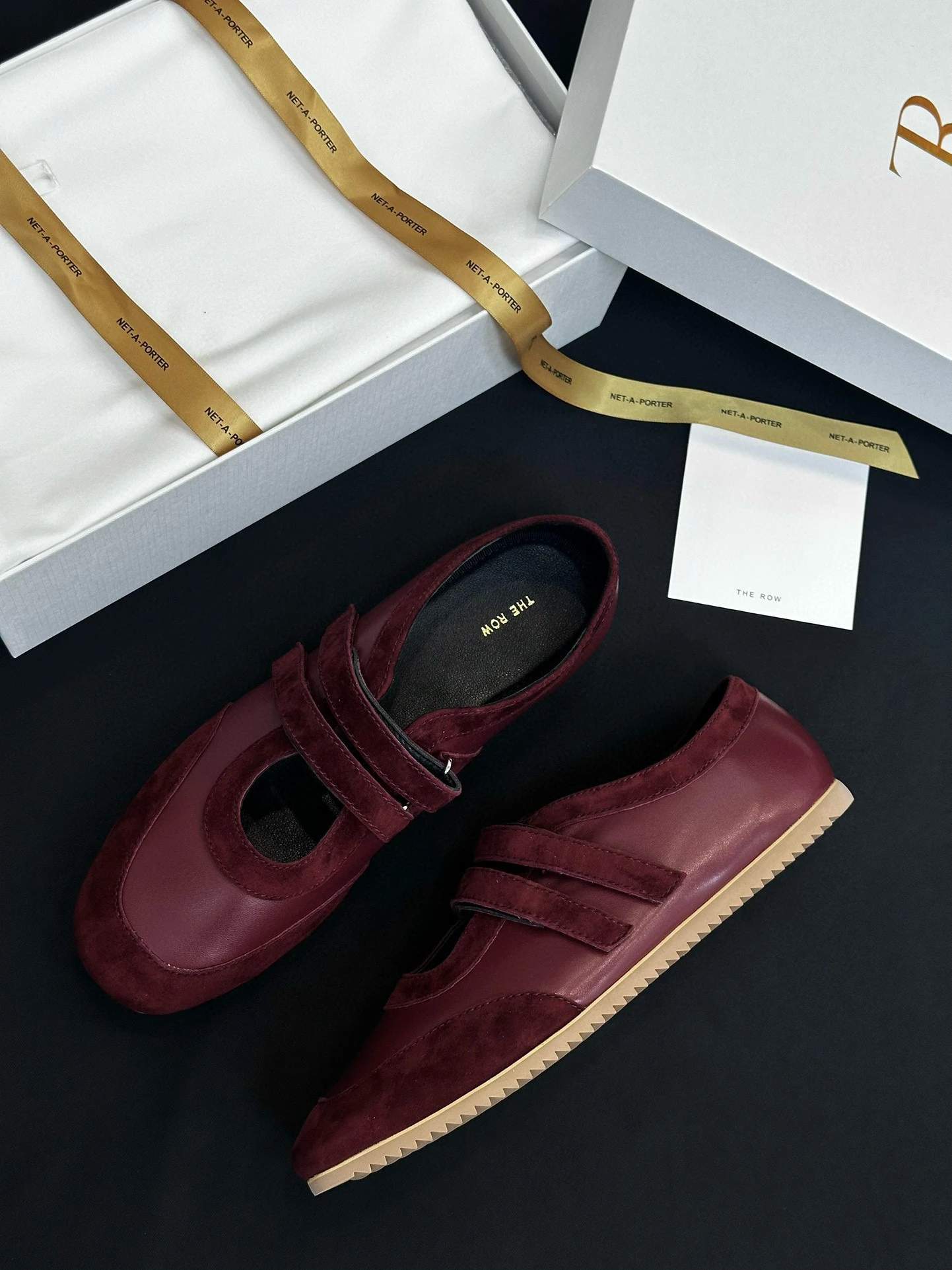 THE ROW Женские кроссовки с регулируемыми ремешками бордовые THE ROW Женские кроссовки с регулируемыми ремешками бордовые