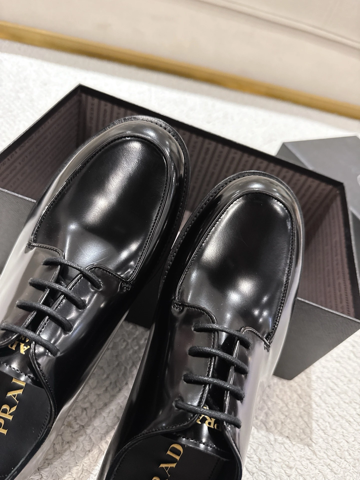 PRADA Мужские туфли-дерби PRADA Мужские туфли-дерби