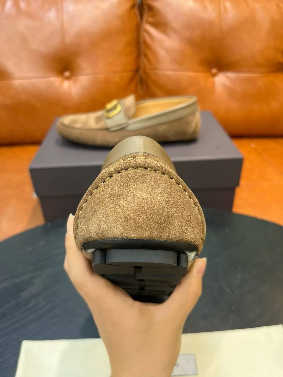 VALENTINO Мужские замшевые мокасины