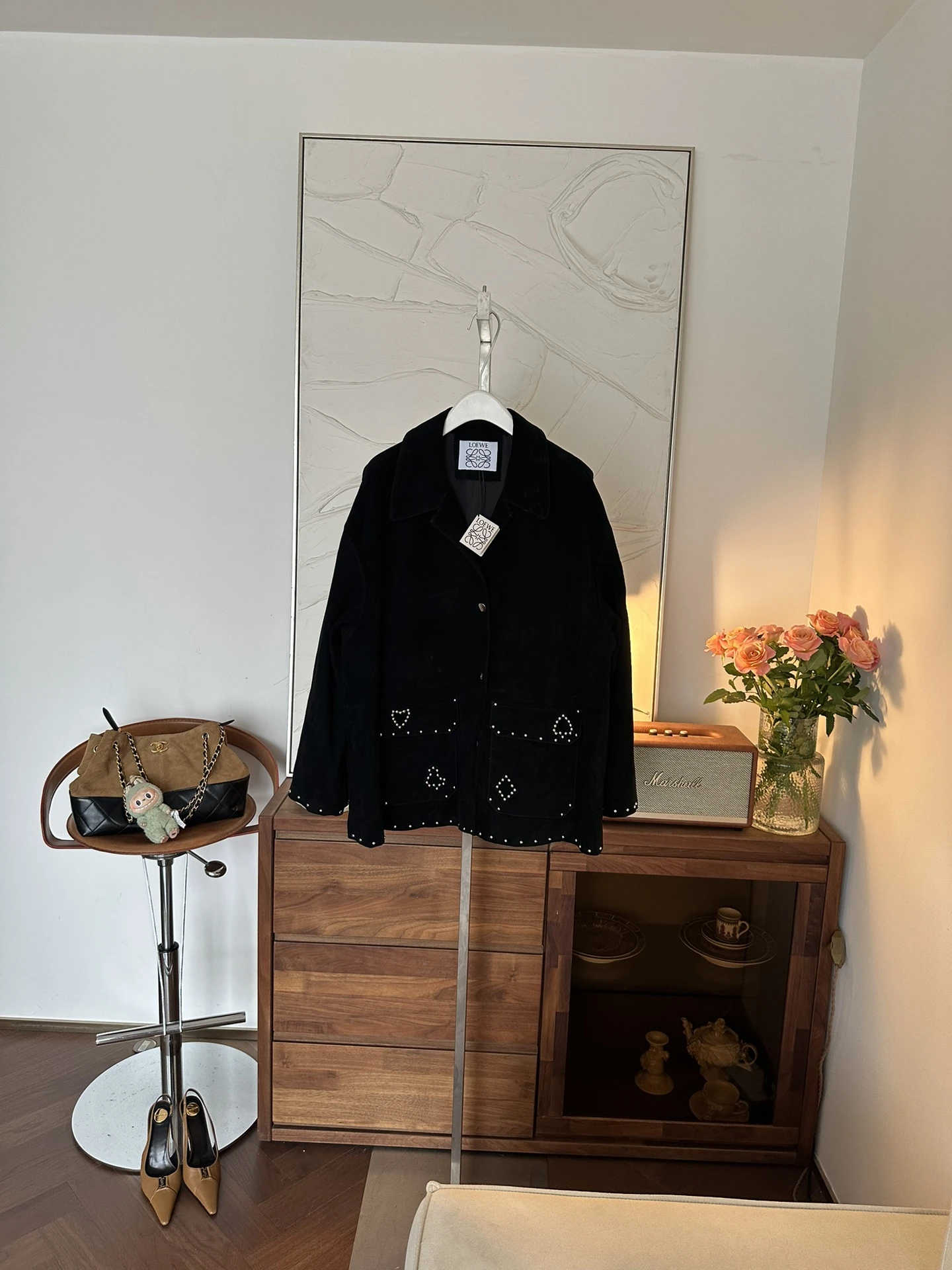 LOEWE Женская куртка из замши