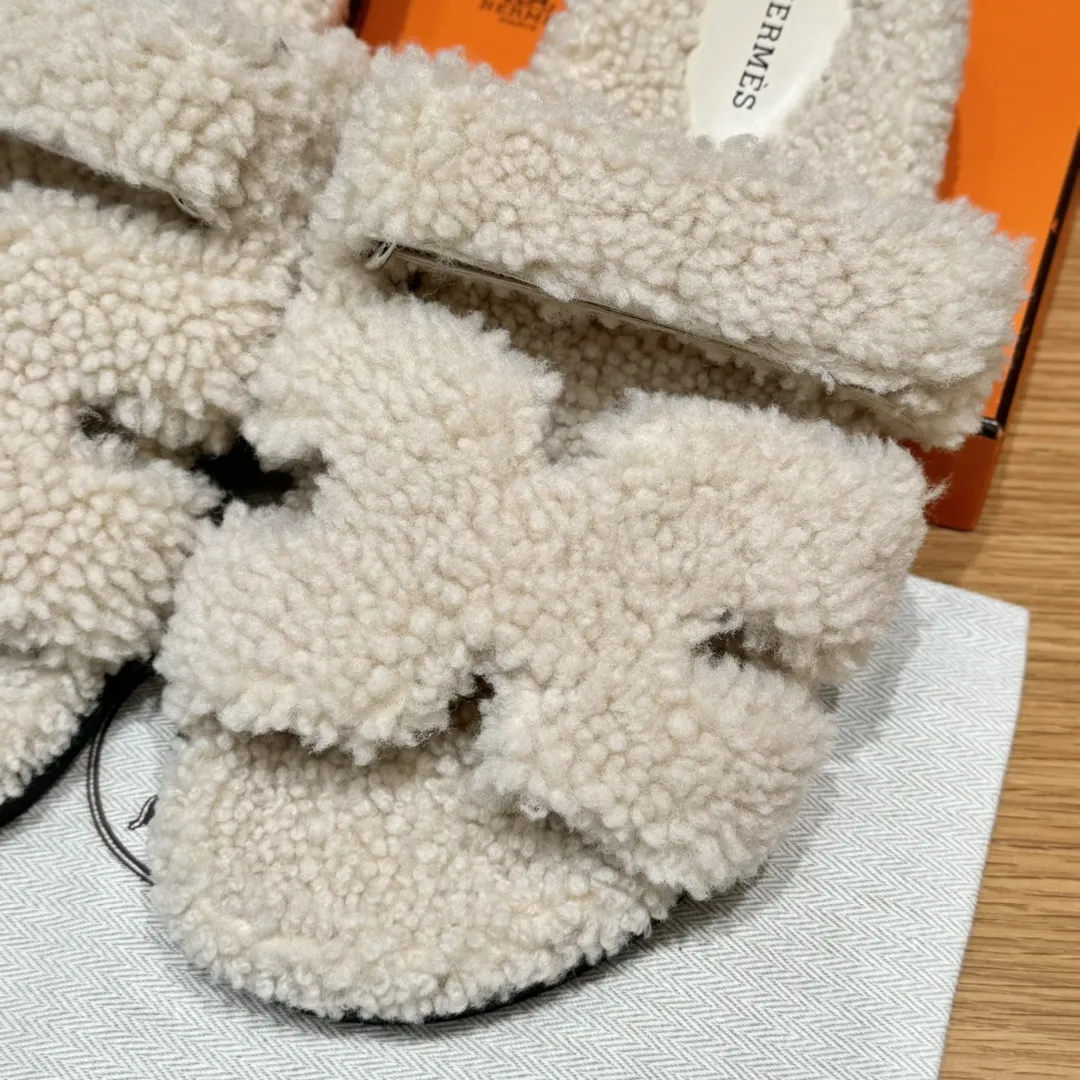 HERMES Мужские сандалии Chypre из шерсти HERMES Мужские сандалии Chypre из шерсти