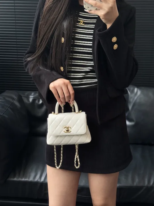CHANEL Женская Cумка Coco Handle 25P mini