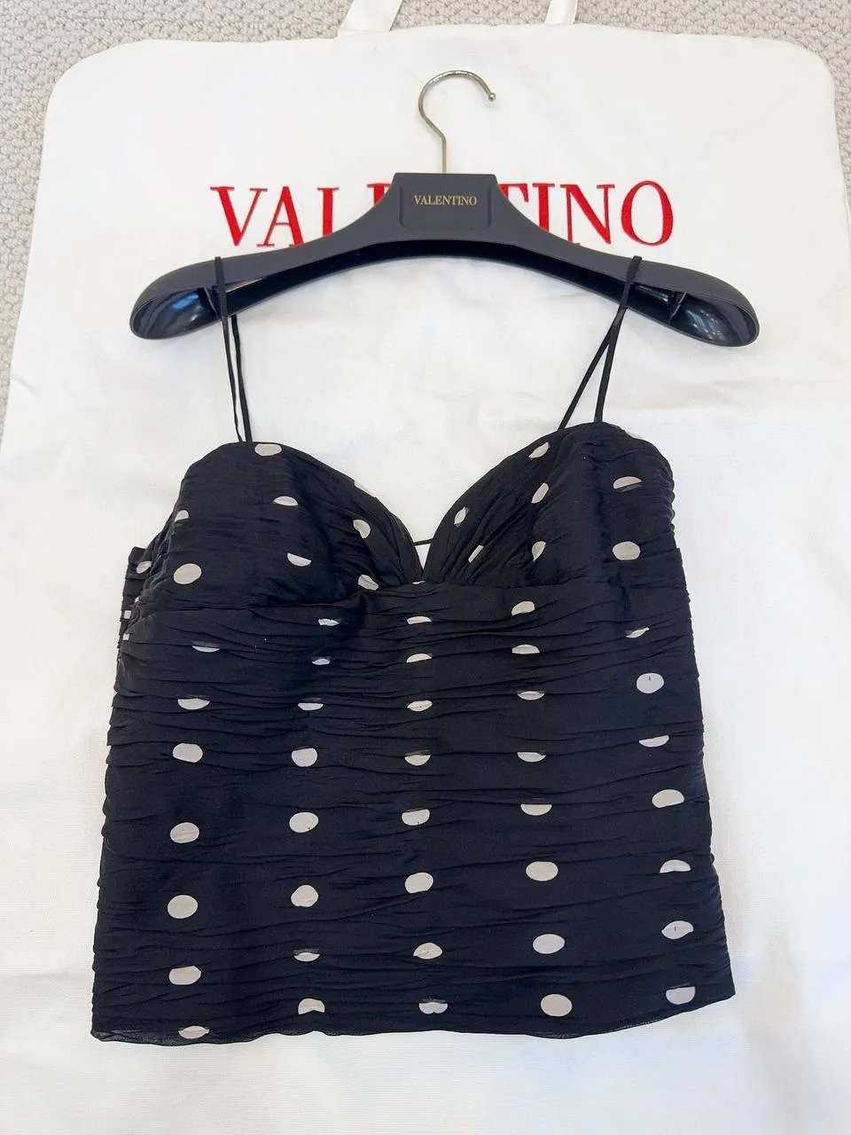 VALENTINO Женский топ в горошек VALENTINO Женский топ в горошек