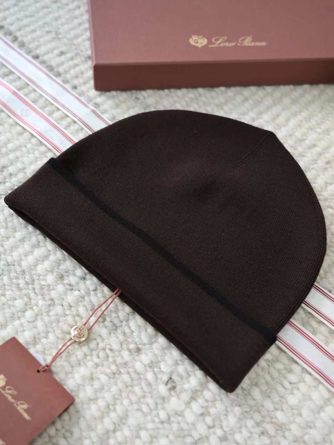 LORO PIANA Мужская шапка-бини из кашемира 