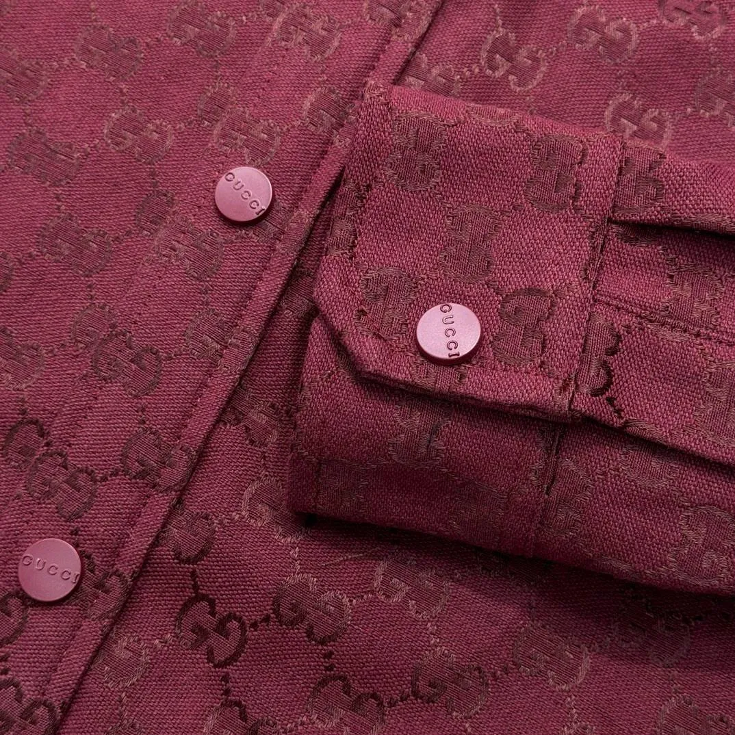 GUCCI Мужская рубашка красная GUCCI Мужская рубашка красная