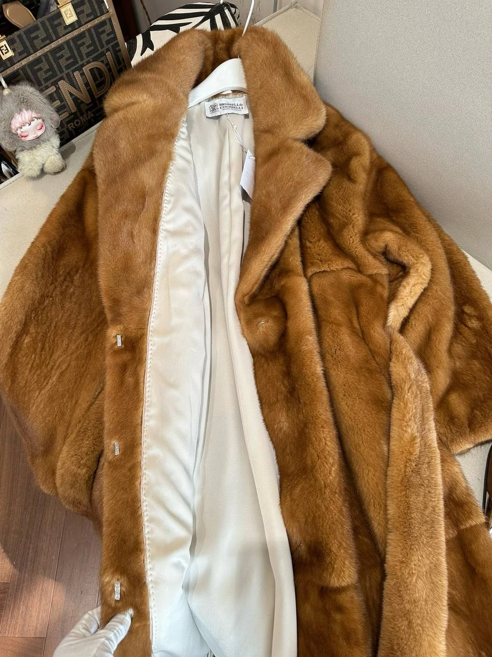 BRUNELLO CUCINELLI Женская шуба из норки BRUNELLO CUCINELLI Женская шуба из норки