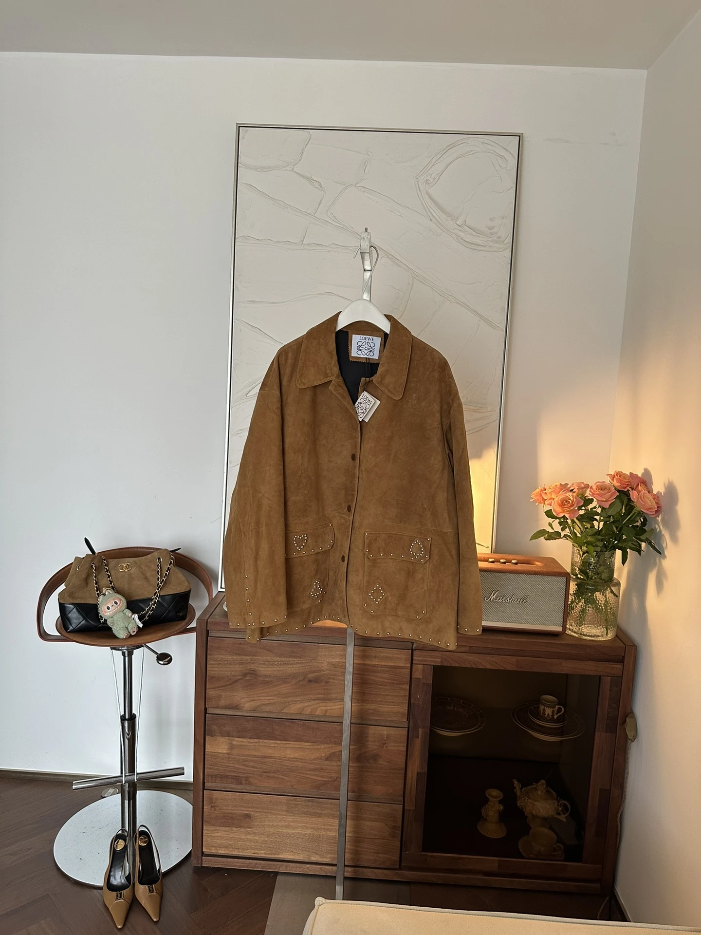 LOEWE Женская куртка из замши