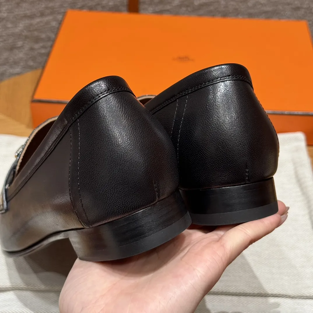 HERMES Женские лоферы Paris кожа аллигатора 