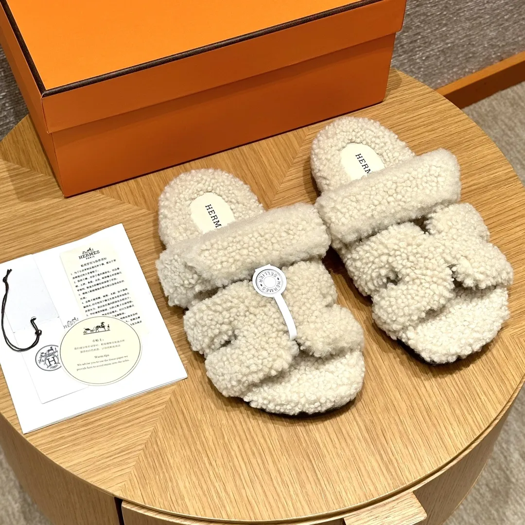 HERMES Женские сандалии Chypre из шерсти HERMES Женские сандалии Chypre из шерсти