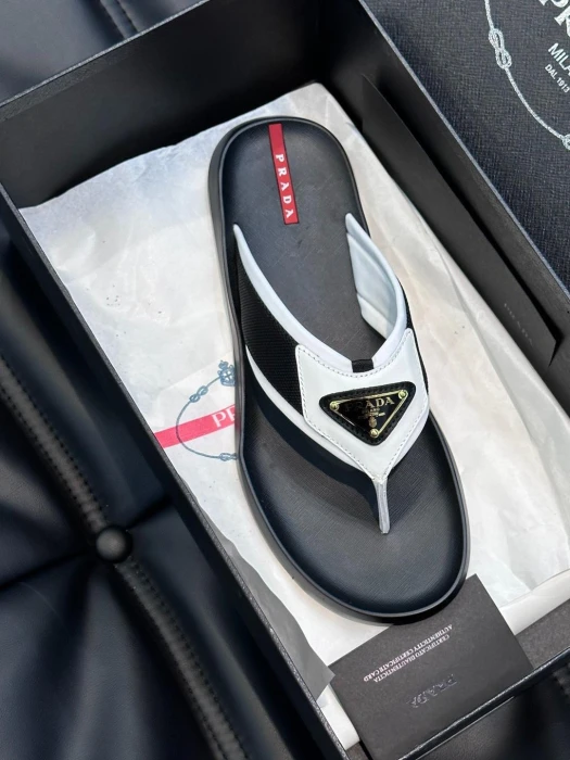 PRADA Мужские шлёпанцы-вьетнамки