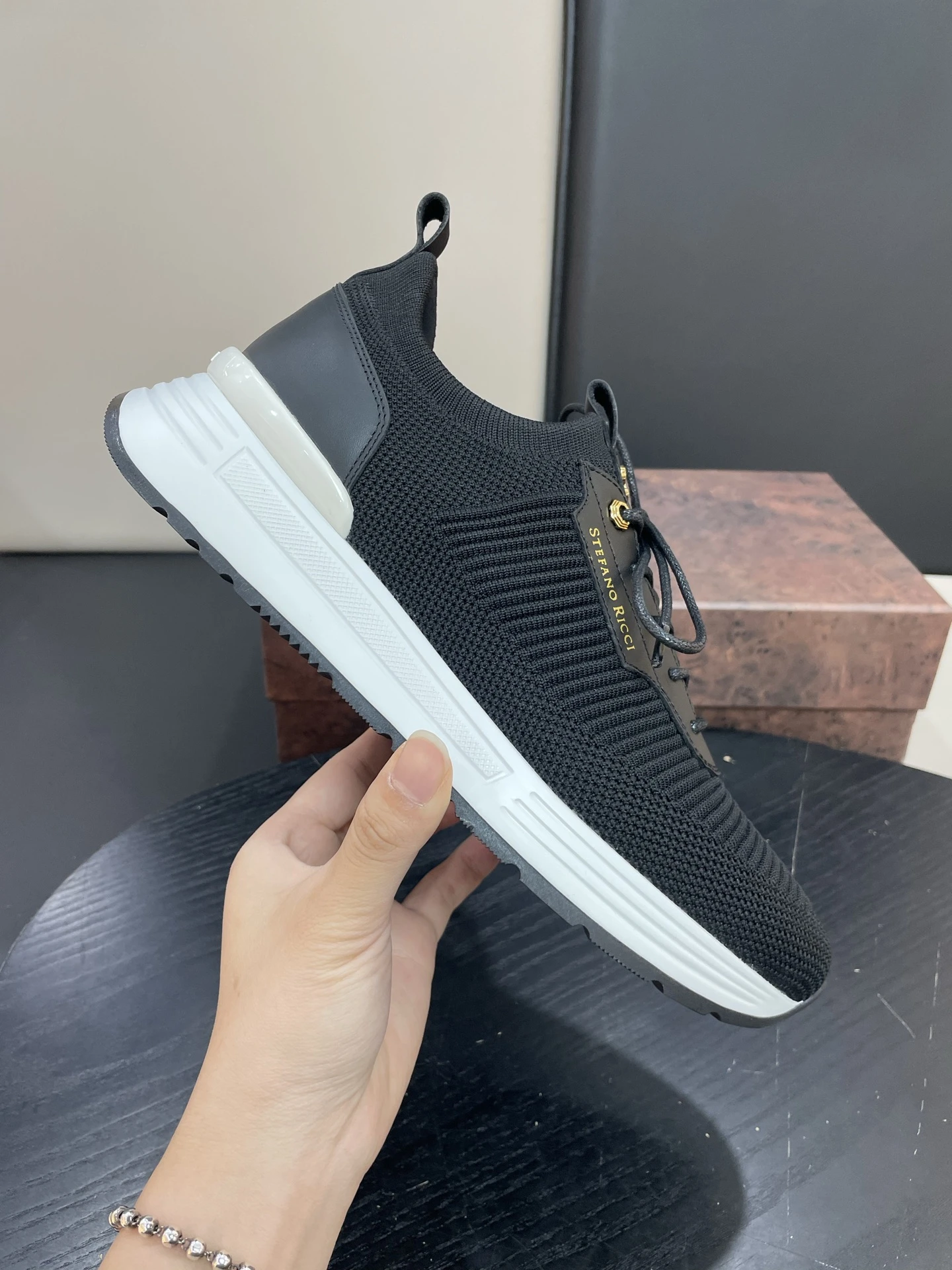 STEFANO RICCI Мужские кроссовки из трикотажа STEFANO RICCI Мужские кроссовки из трикотажа