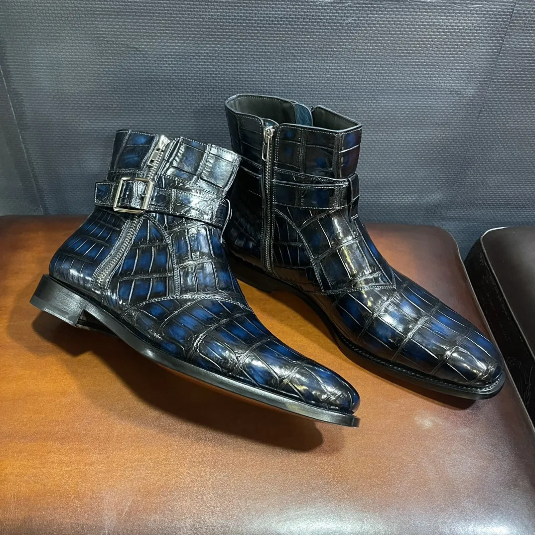 BERLUTI Мужские ботинки из нильского крокодила BERLUTI Мужские ботинки из нильского крокодила