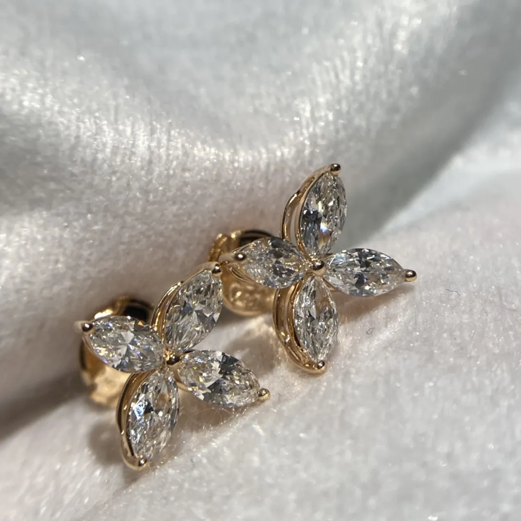 TIFFANY Серьги Victoria розовое золото с бриллиантами TIFFANY Серьги Victoria розовое золото с бриллиантами