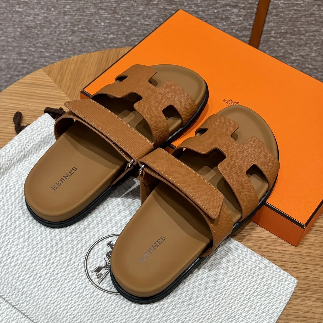 HERMES Женские сандалии Chypre Epsom