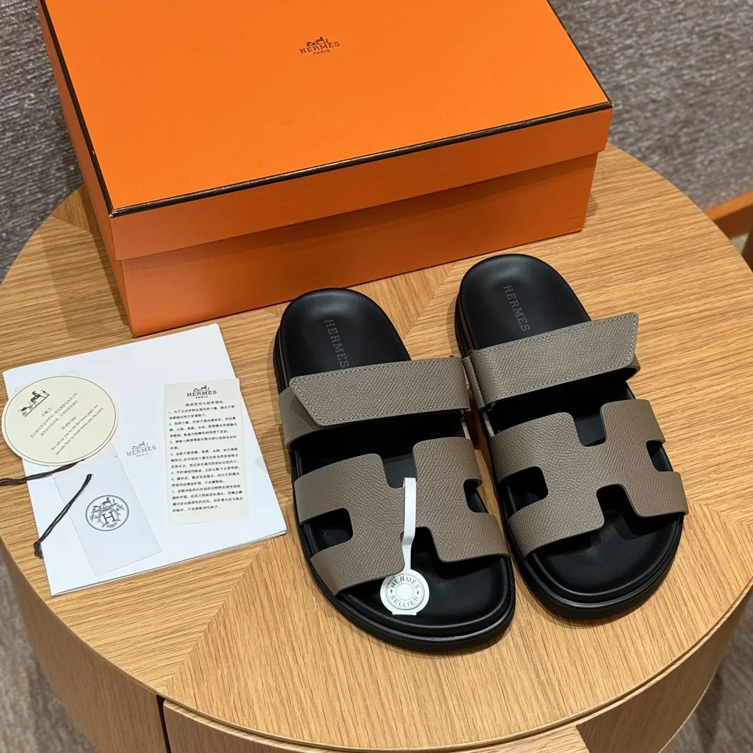 HERMES Женские сандалии Chypre Epsom