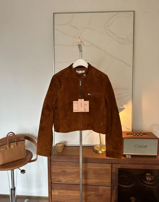 MIU MIU Женская куртка из замши