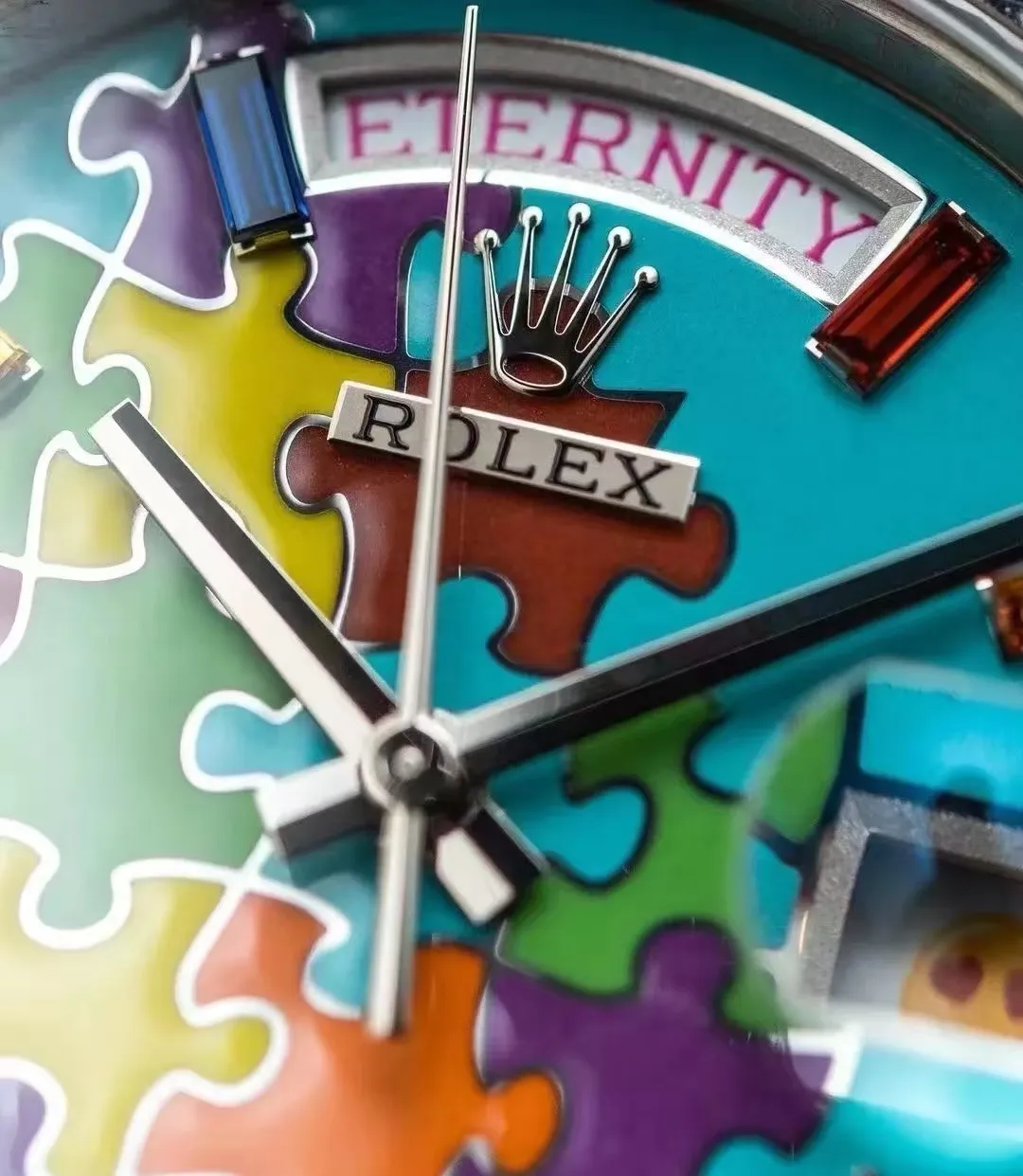 ROLEX Мужские часы Puzzle Day-Date 36 мм ROLEX Мужские часы Puzzle Day-Date 36 мм