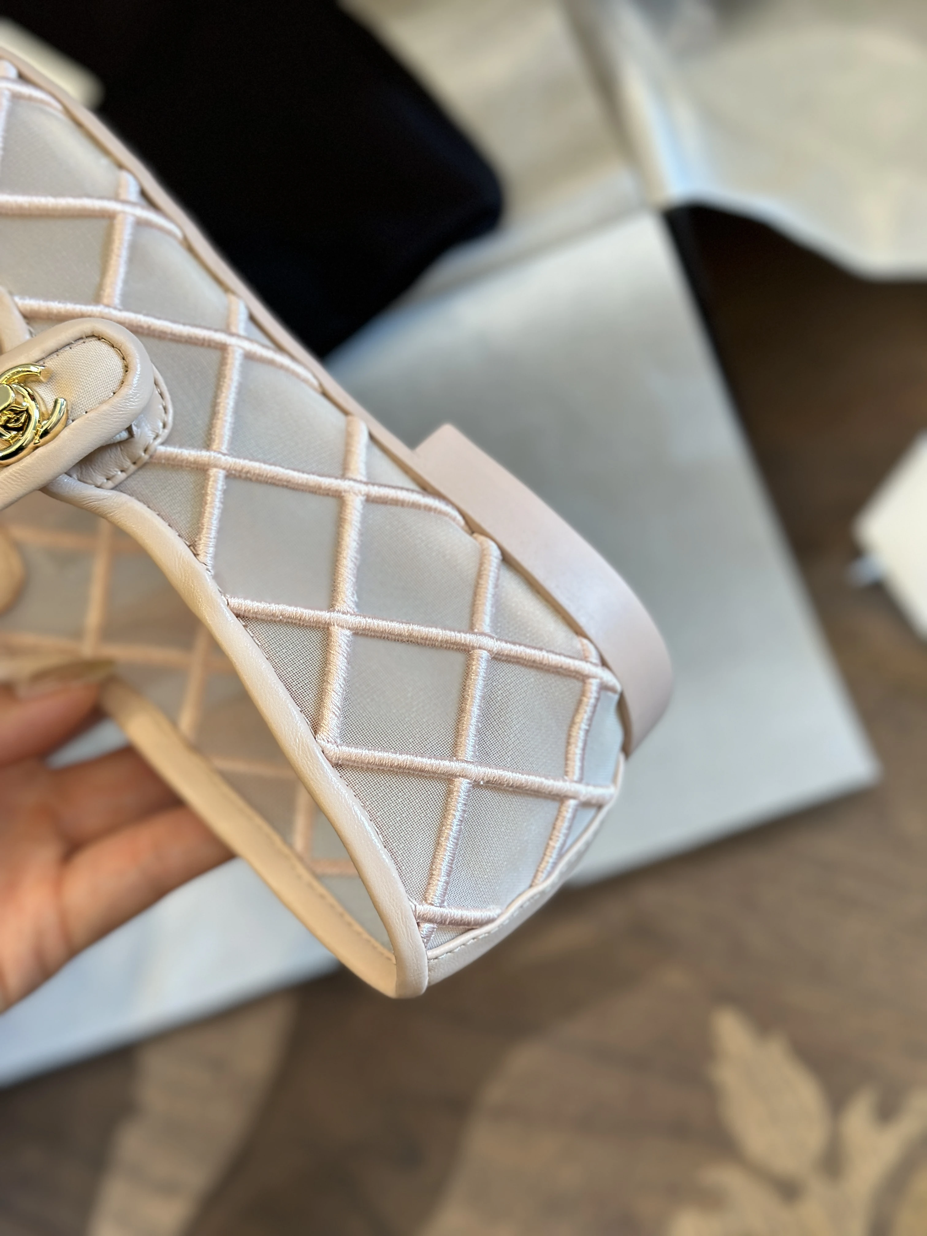 CHANEL Женские балетки с черным носком CHANEL Женские балетки с черным носком