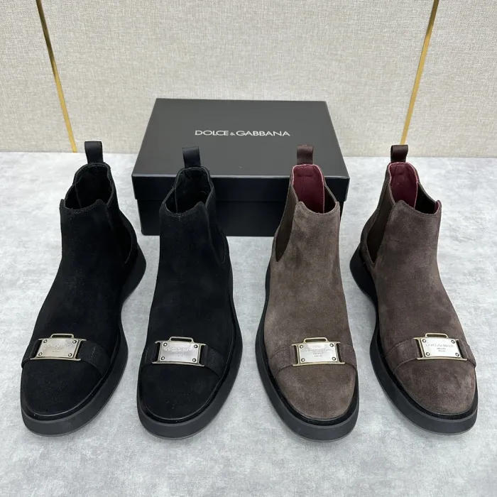 DOLCE & GABBANA Мужские замшевые ботинки челси