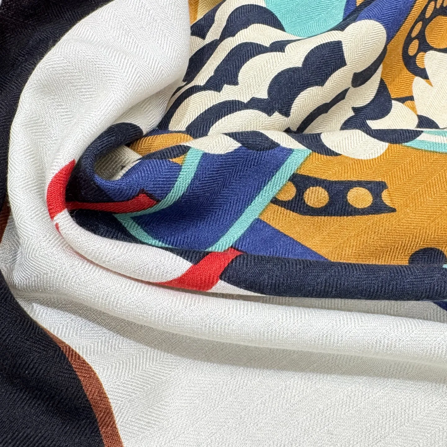 HERMES Женский шарф из смеси кашемира и шелка