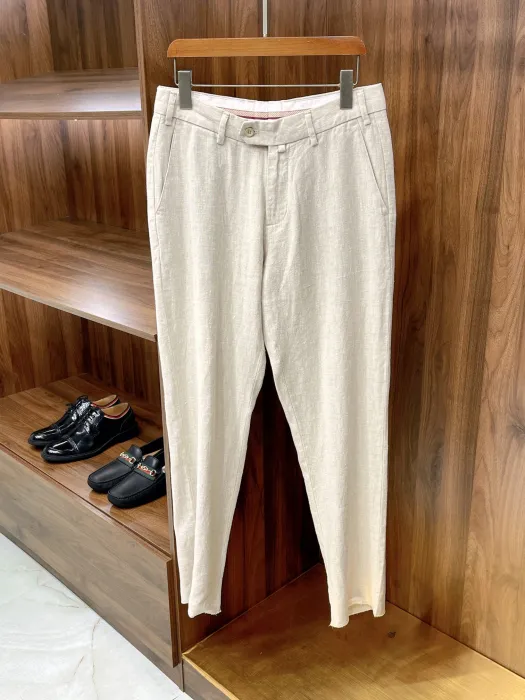 LORO PIANA Мужские брюки из льна