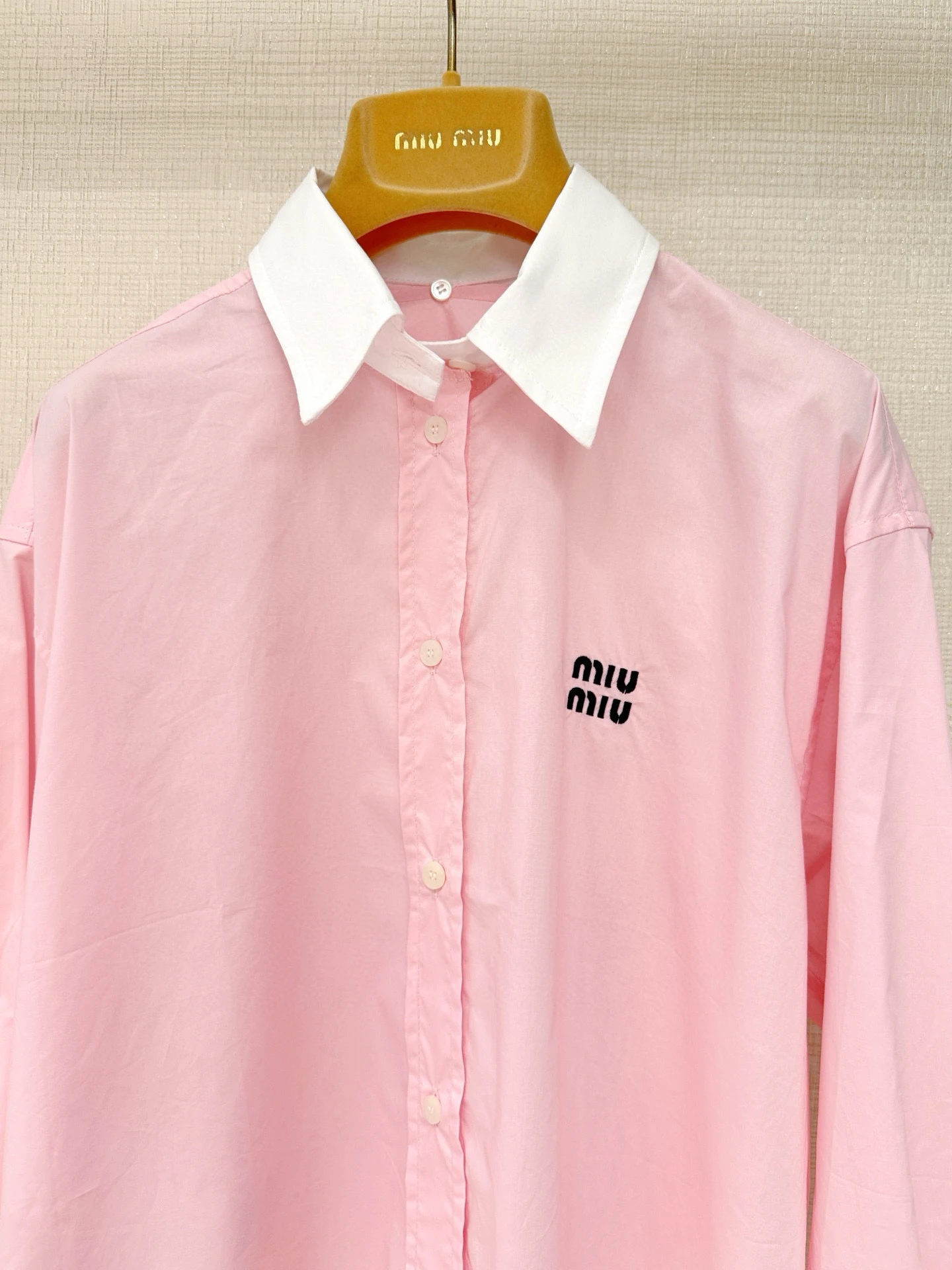 MIU MIU Женская хлопковая рубашка MIU MIU Женская хлопковая рубашка