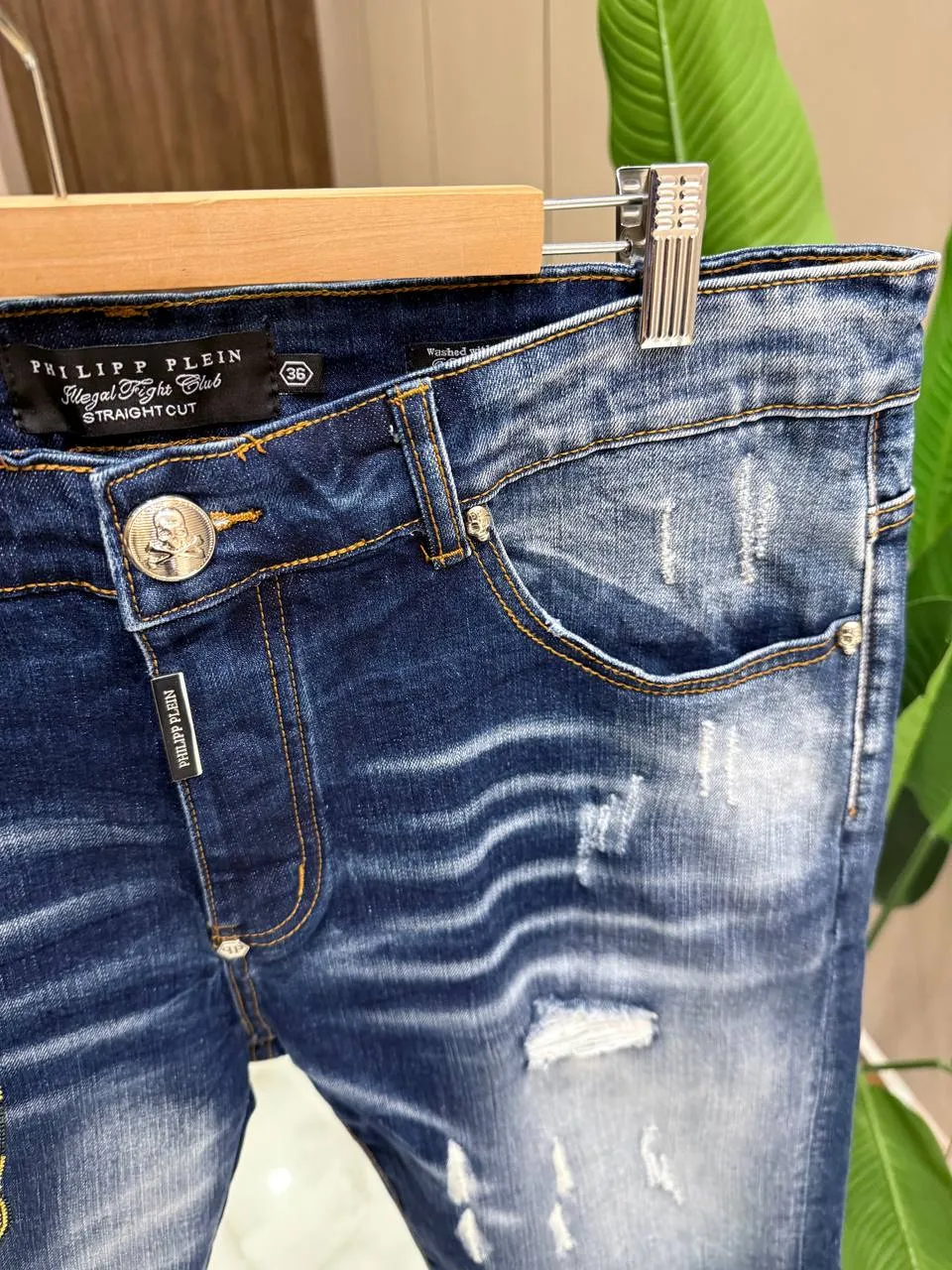 PHILIPP PLEIN Мужские джинсовые шорты PHILIPP PLEIN Мужские джинсовые шорты