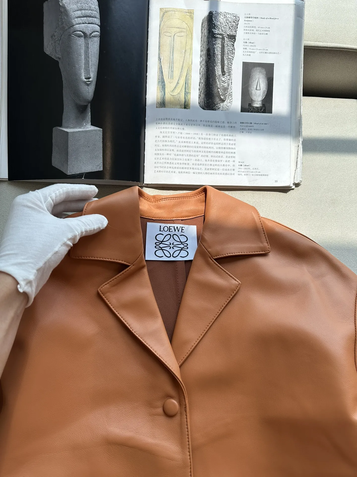 LOEWE Женская кожаная куртка