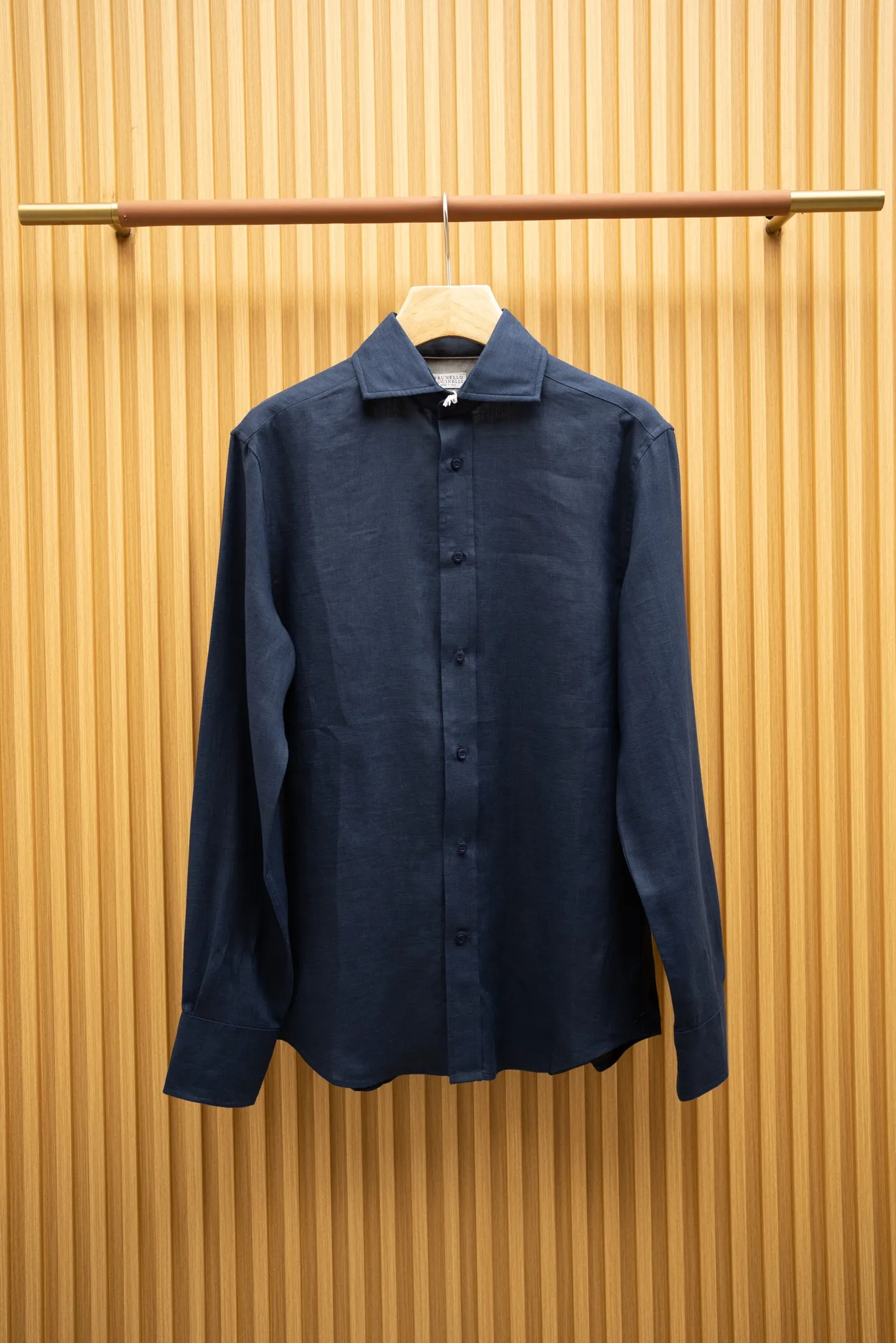 BRUNELLO CUCINELLI Мужская льняная рубашка