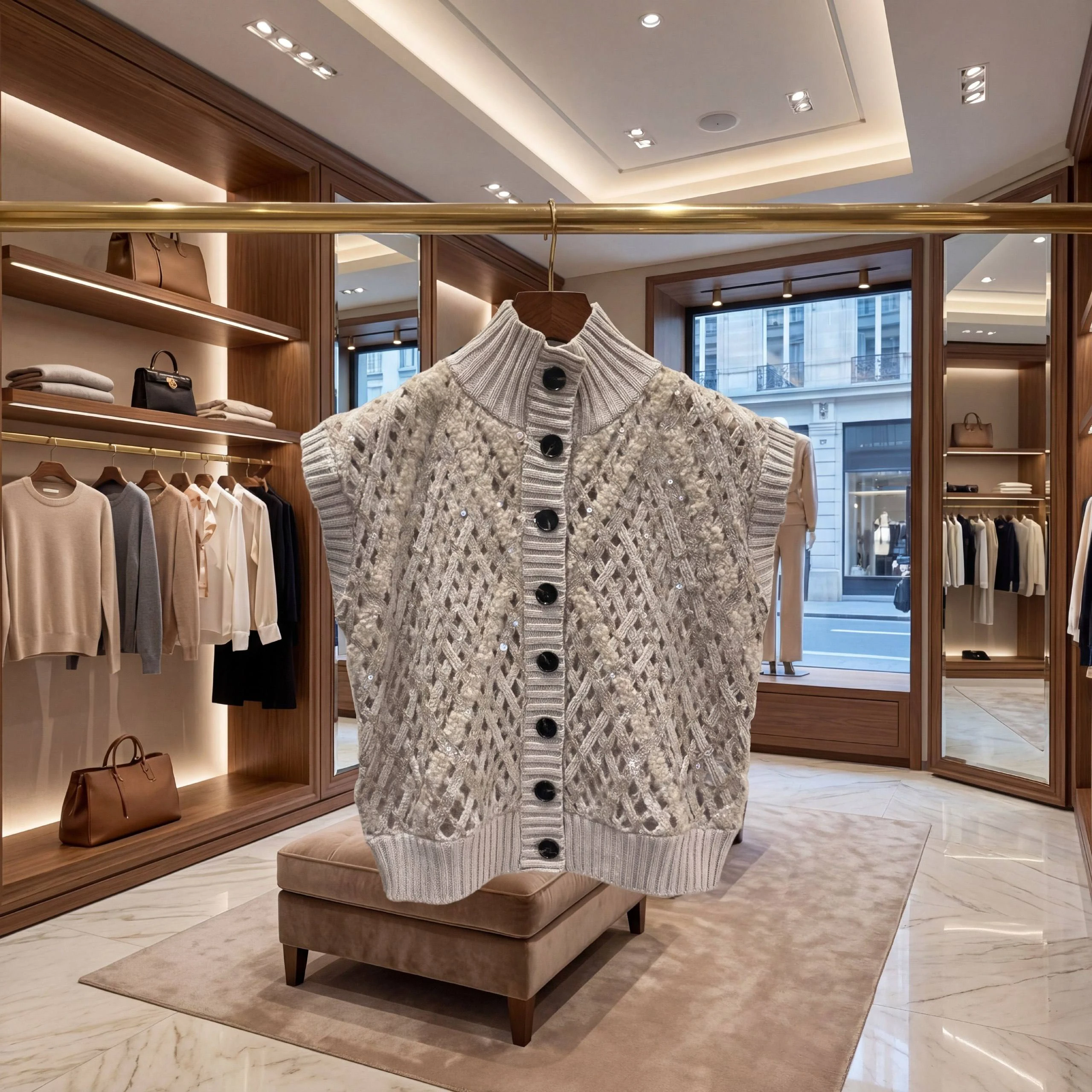 BRUNELLO CUCINELLI Женский жилет из кашемира BRUNELLO CUCINELLI Женский жилет из кашемира