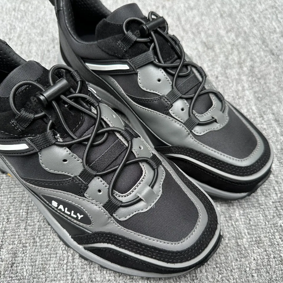 BALLY Мужские кроссовки пэчворк-дизайн