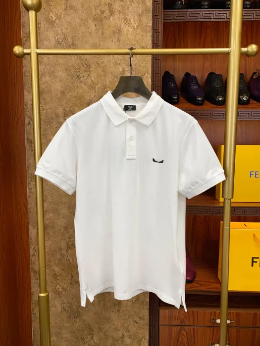 FENDI Мужская футболка-поло хлопок