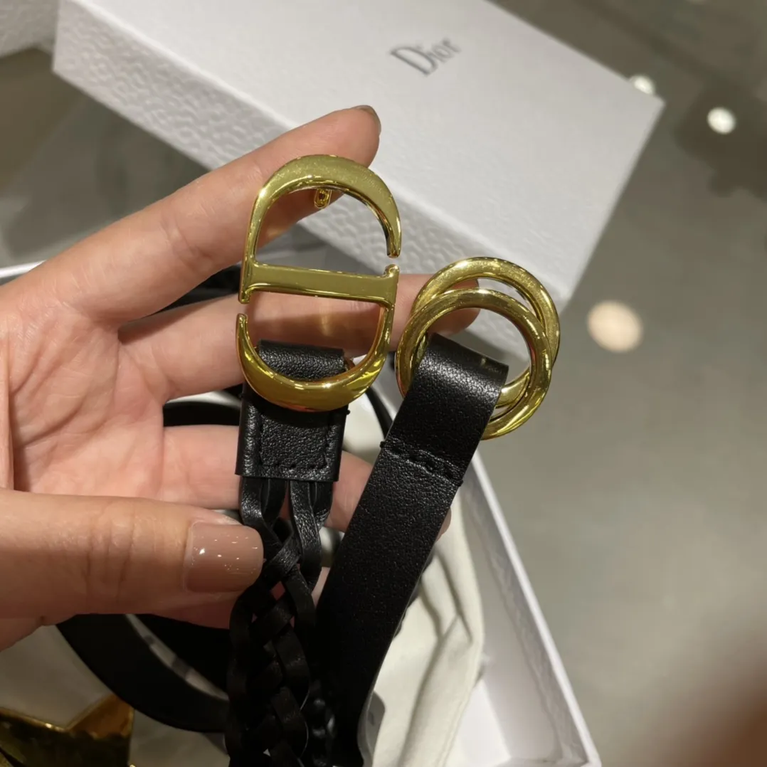 CHRISTIAN DIOR Женский двойной ремень