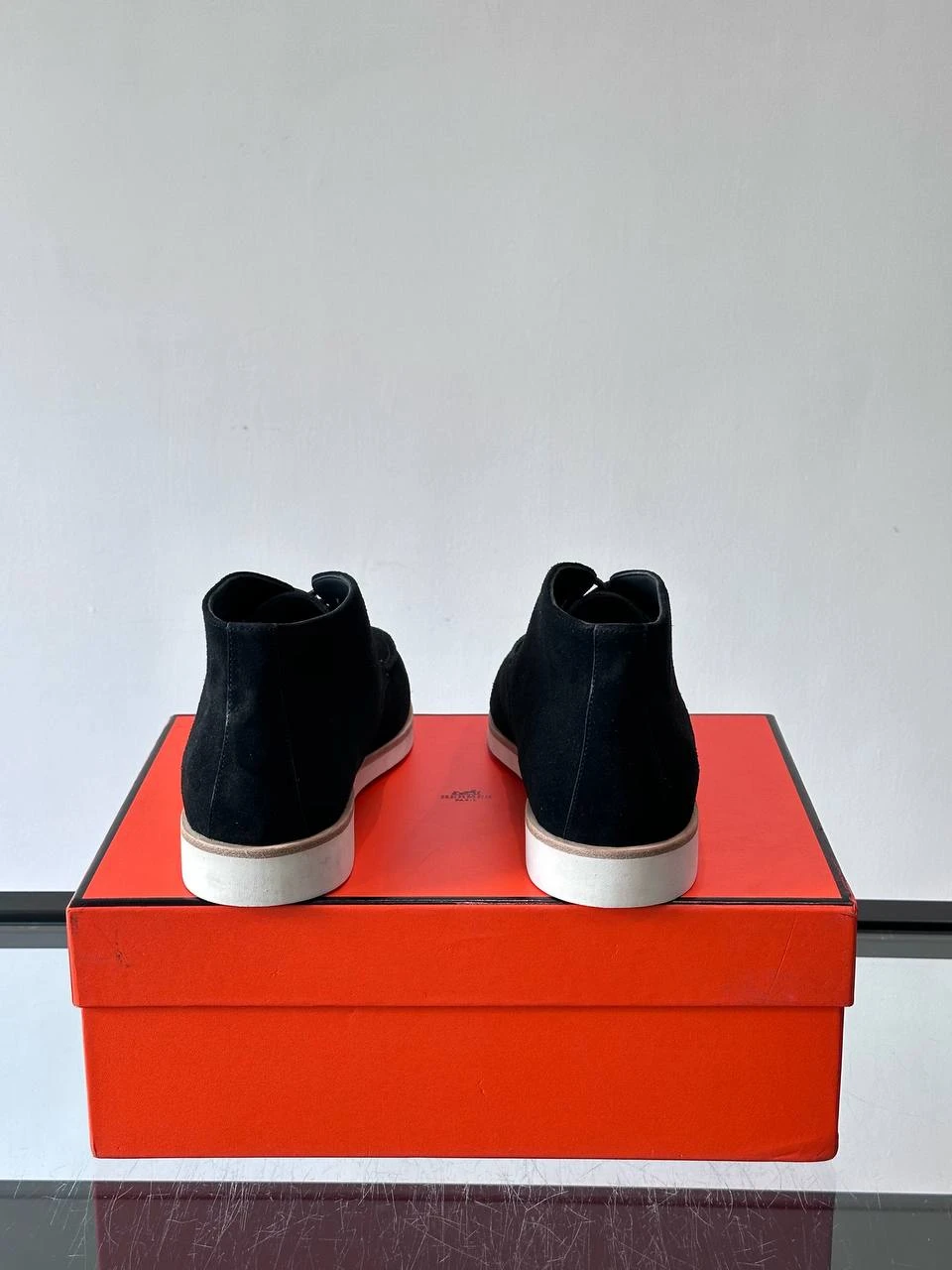 HERMES Мужские замшевые ботинки 